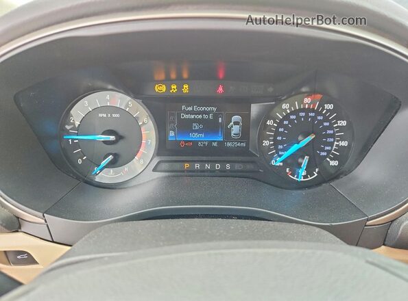 3FA6P0H73GR160722 2016 FORD FUSION Белый Вид щитка приборов