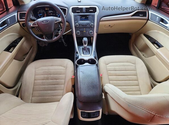 3FA6P0H73GR160722 2016 FORD FUSION Белый Вид панели приборов