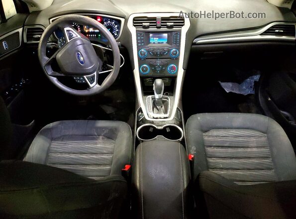 3FA6P0H73GR246712 2016 FORD FUSION Синий Вид панели приборов