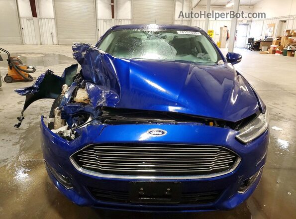3FA6P0H73GR246712 2016 FORD FUSION Синий Вид спереди