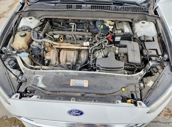 3FA6P0H74GR284434 2016 FORD FUSION Белый Вид задней части салона