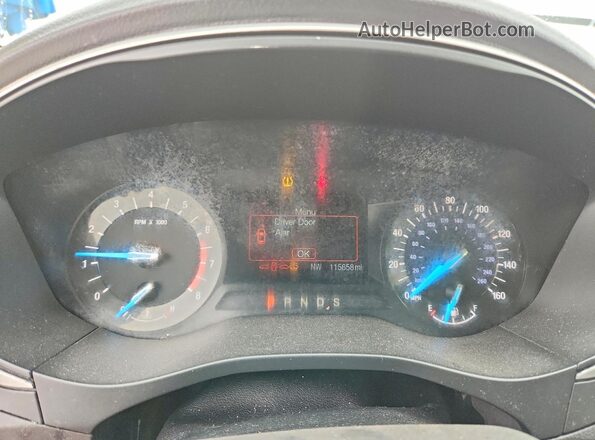 3FA6P0H74GR284434 2016 FORD FUSION Белый Вид щитка приборов