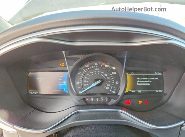 3FA6P0H74GR396456 2016 FORD FUSION Black Vista del cuadro de instrumentos