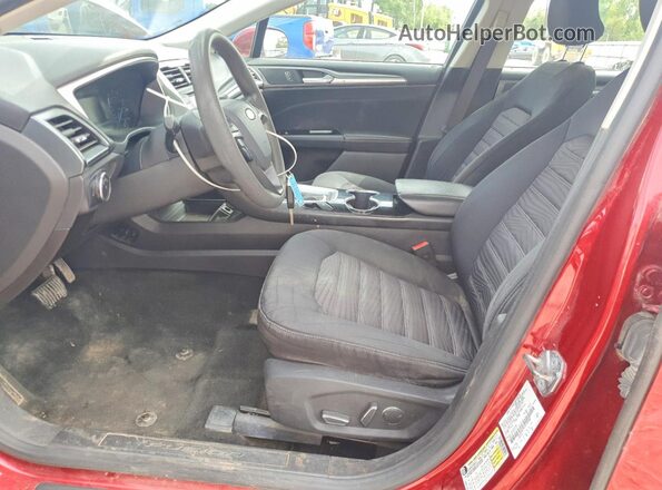 3FA6P0H76GR152548 2016 FORD FUSION Красный Вид салона спереди
