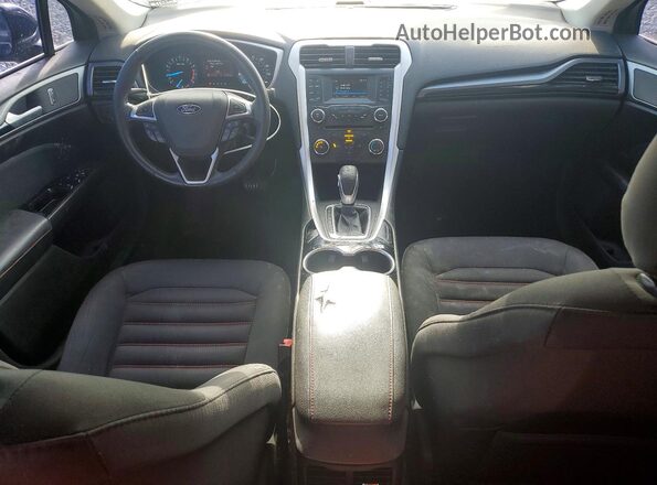 3FA6P0H76GR351308 2016 FORD FUSION Black Widok deski rozdzielczej