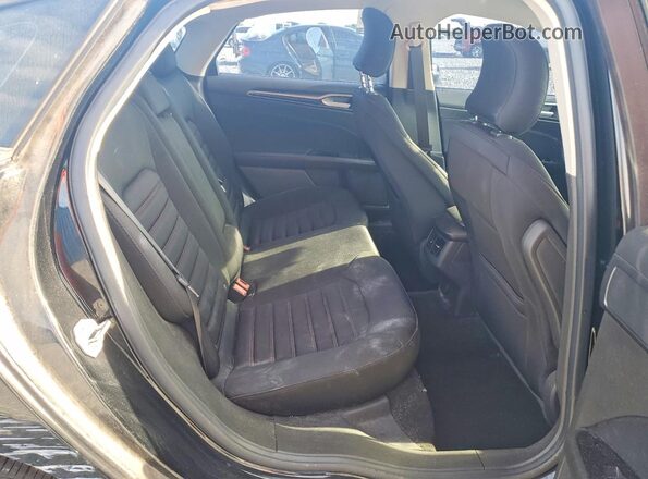 3FA6P0H76GR351308 2016 FORD FUSION Black Widok tylnych siedzeń