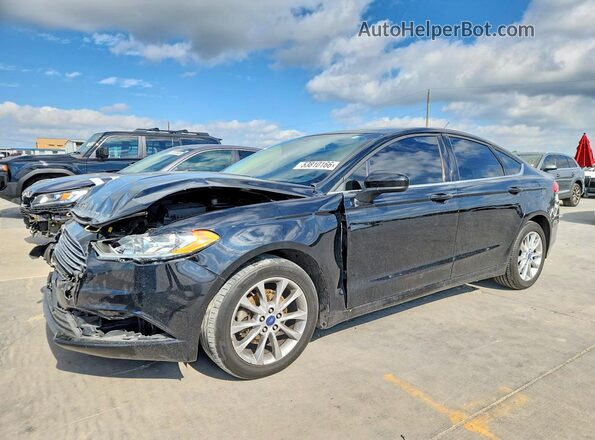 3FA6P0H76HR276871 2017 FORD FUSION Black Przód lewy