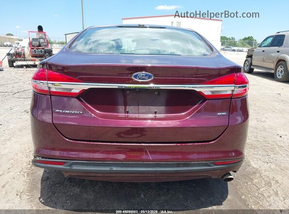 3FA6P0H77HR174575 2017 FORD FUSION Темно-бордовый 