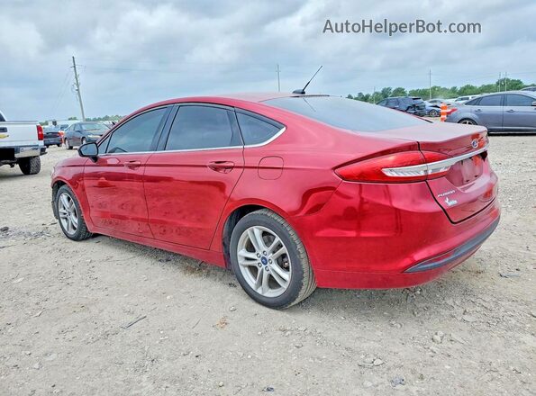 3FA6P0H77JR180639 2018 FORD FUSION Красный Задняя левая четверть