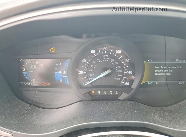 3FA6P0H77JR180639 2018 FORD FUSION Красный Вид щитка приборов