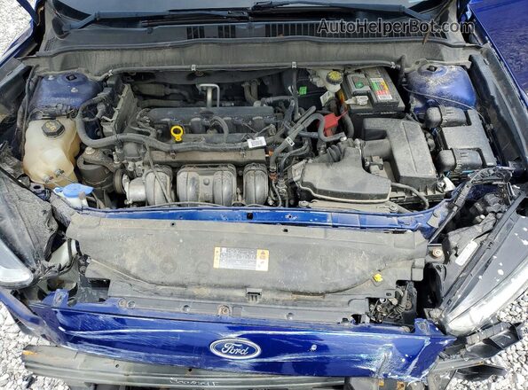3FA6P0H78GR325941 2016 FORD FUSION Синий Вид задней части салона