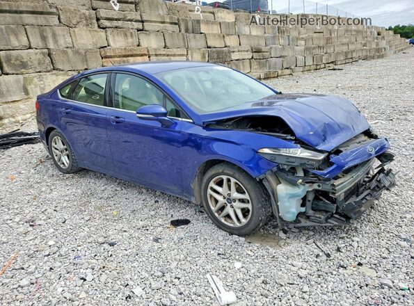3FA6P0H78GR325941 2016 FORD FUSION Синий Передняя правая четверть