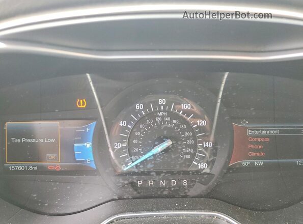 3FA6P0H78GR325941 2016 FORD FUSION Синий Вид щитка приборов
