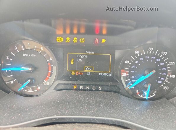 3FA6P0H79GR285143 2016 FORD FUSION Белый Вид щитка приборов