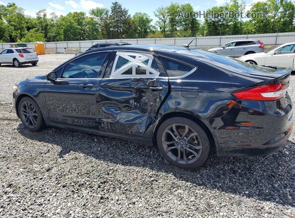 3FA6P0H7XJR126641 2018 FORD FUSION Черный Задняя левая четверть