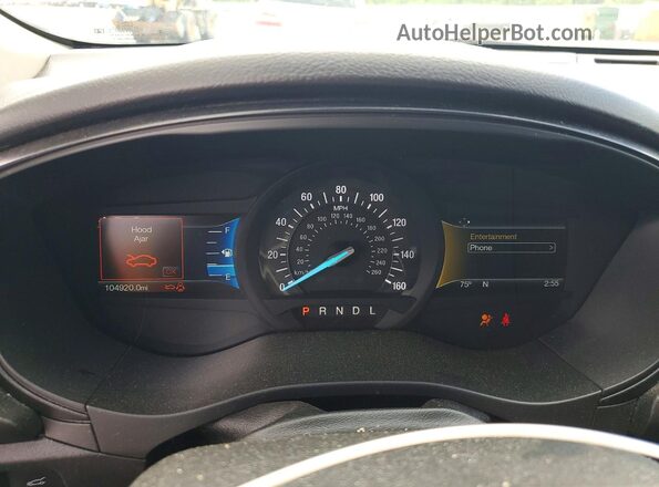 3FA6P0H7XJR126641 2018 FORD FUSION Черный Вид щитка приборов