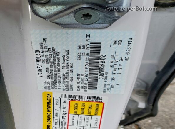 3FA6P0H93HR264355 2017 FORD FUSION Белый Вид подкапотного пространства