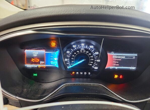 3FA6P0HD0GR289250 2016 FORD FUSION Черный Вид щитка приборов