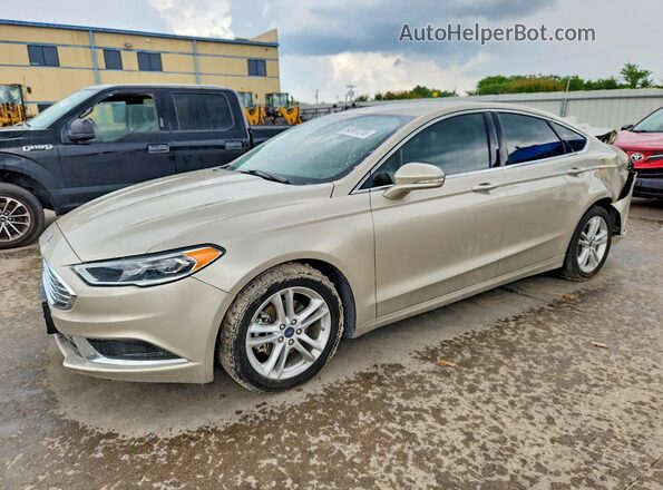 3FA6P0HD0JR136455 2018 FORD FUSION Beige Przód lewy