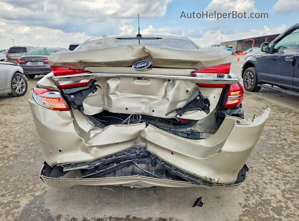 3FA6P0HD0JR136455 2018 FORD FUSION Beige Widok z tyłu