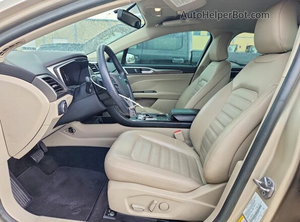 3FA6P0HD0JR136455 2018 FORD FUSION Beige Widok wnętrza z przodu