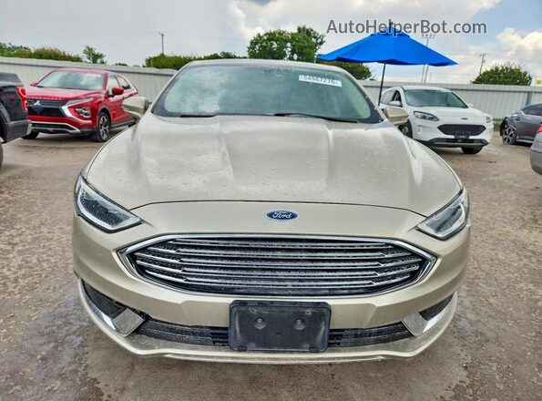 3FA6P0HD0JR136455 2018 FORD FUSION Beige Widok z przodu