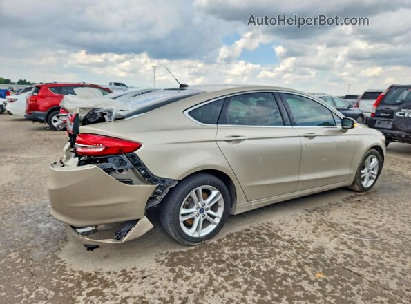 3FA6P0HD0JR136455 2018 FORD FUSION Beige Tył prawy