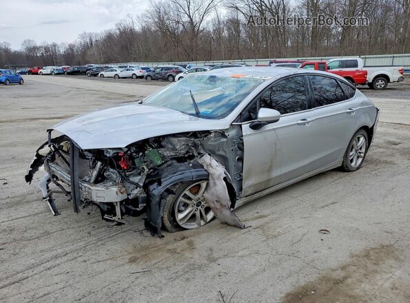 3FA6P0HD0JR204916 2018 FORD FUSION Серебряный Передняя левая четверть