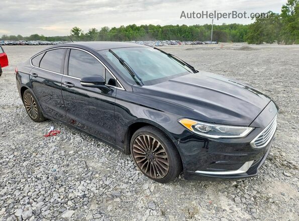 3FA6P0HD0JR229623 2018 FORD FUSION Black Przód prawy