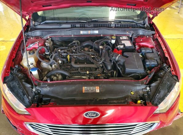 3FA6P0HD0LR146809 2020 FORD FUSION Red Vista interior trasera