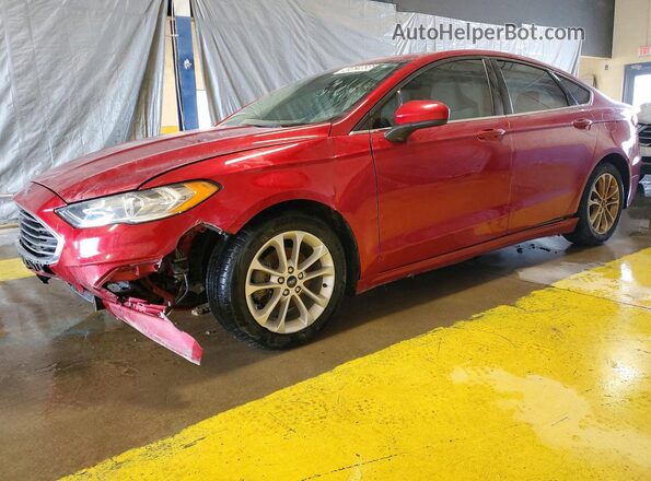 3FA6P0HD0LR146809 2020 FORD FUSION Red Vista tres cuartos delantera izquierda