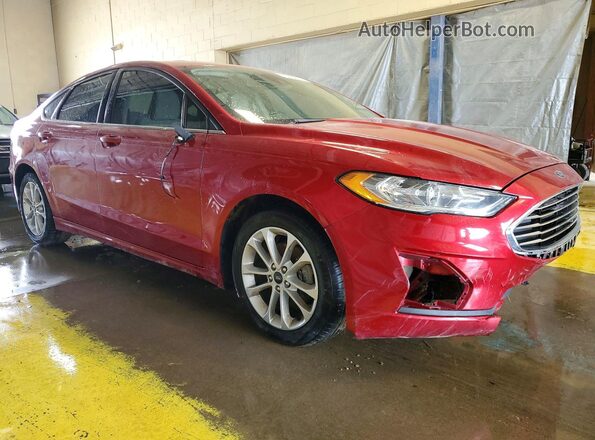 3FA6P0HD0LR146809 2020 FORD FUSION Red Delantero derecho