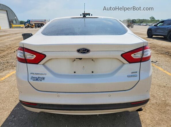 3FA6P0HD1GR206375 2016 FORD FUSION Белый Вид сзади
