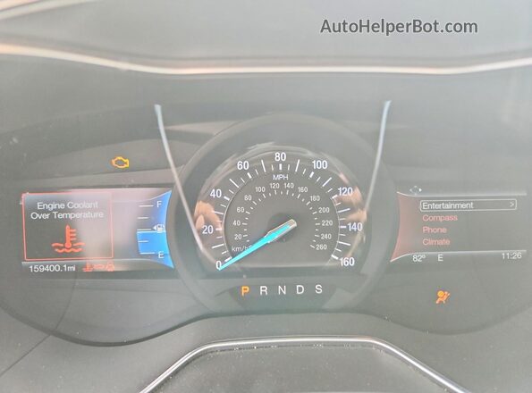 3FA6P0HD1GR206375 2016 FORD FUSION Белый Вид щитка приборов