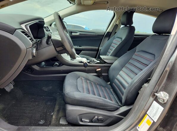 3FA6P0HD1GR214329 2016 FORD FUSION Gray Widok wnętrza z przodu