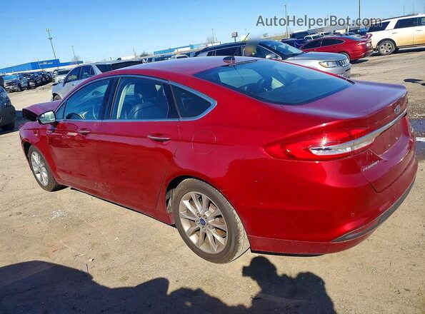 3FA6P0HD1HR205664 2017 FORD FUSION Красный Задняя левая четверть