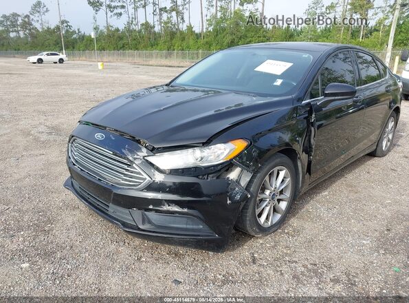 3FA6P0HD1HR398902 2017 FORD FUSION Black Դիմացի տեսք