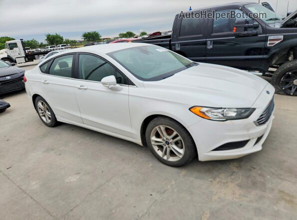 3FA6P0HD1JR197961 2018 FORD FUSION Белый Передняя правая четверть