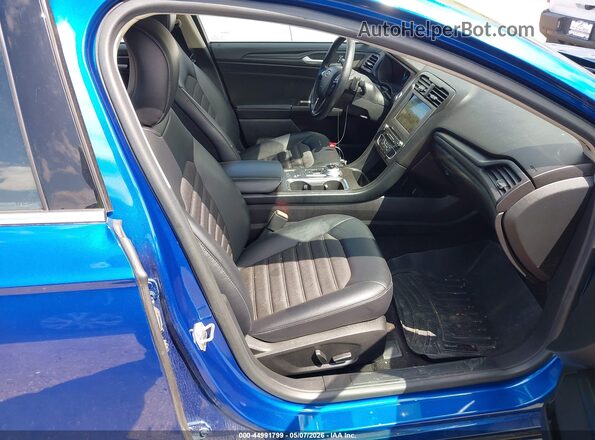 3FA6P0HD1JR201717 2018 FORD FUSION Синий Вид салона спереди