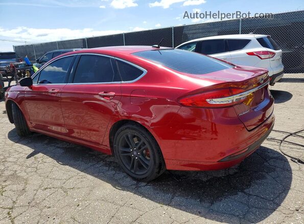 3FA6P0HD1JR259729 2018 FORD FUSION Красный Задняя левая четверть