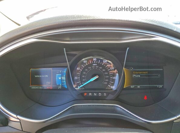 3FA6P0HD1JR259729 2018 FORD FUSION Красный Вид щитка приборов