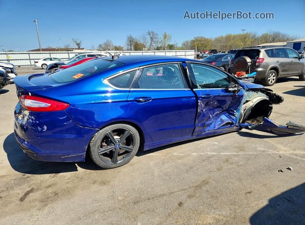 3FA6P0HD2GR322412 2016 FORD FUSION Синий Задняя правая четверть