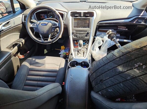 3FA6P0HD2GR322412 2016 FORD FUSION Синий Вид панели приборов