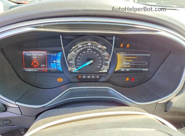 3FA6P0HD2GR322412 2016 FORD FUSION Синий Вид щитка приборов
