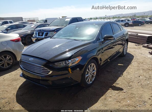 3FA6P0HD2HR172285 2017 FORD FUSION Black Przód lewy
