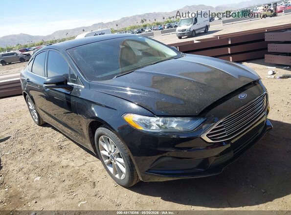 3FA6P0HD2HR172285 2017 FORD FUSION Black Przód prawy