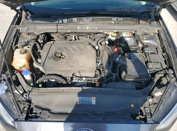 3FA6P0HD2HR220528 2017 FORD FUSION Серый Вид задней части салона