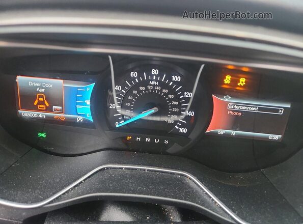 3FA6P0HD2HR263640 2017 FORD FUSION Бордовый Вид щитка приборов