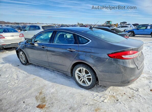 3FA6P0HD2JR175600 2018 FORD FUSION Gray Rear left