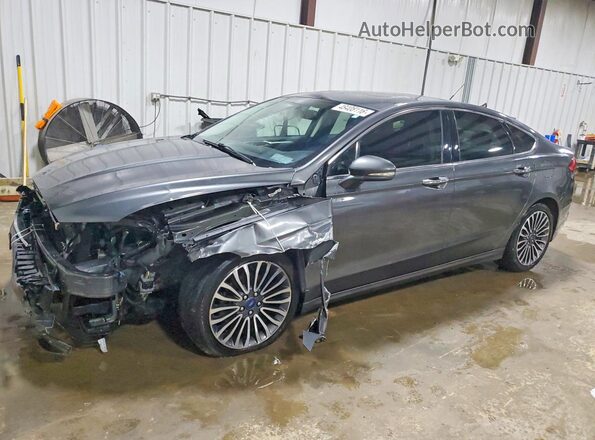 3FA6P0HD2JR239571 2018 FORD FUSION Угольный Передняя левая четверть